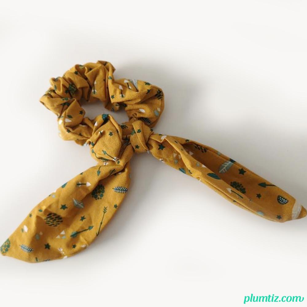 chouchou foulchie moutarde motifs marins
